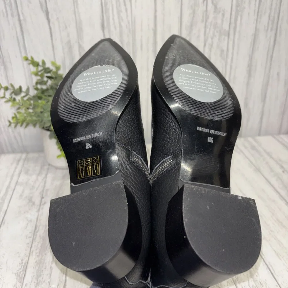 Womens Size 9.5 Everlane Boss Booties Black EUC